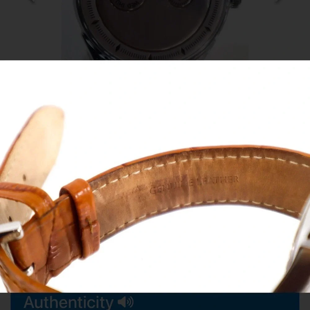 D&G Elegant Silver and Brown Timepiece